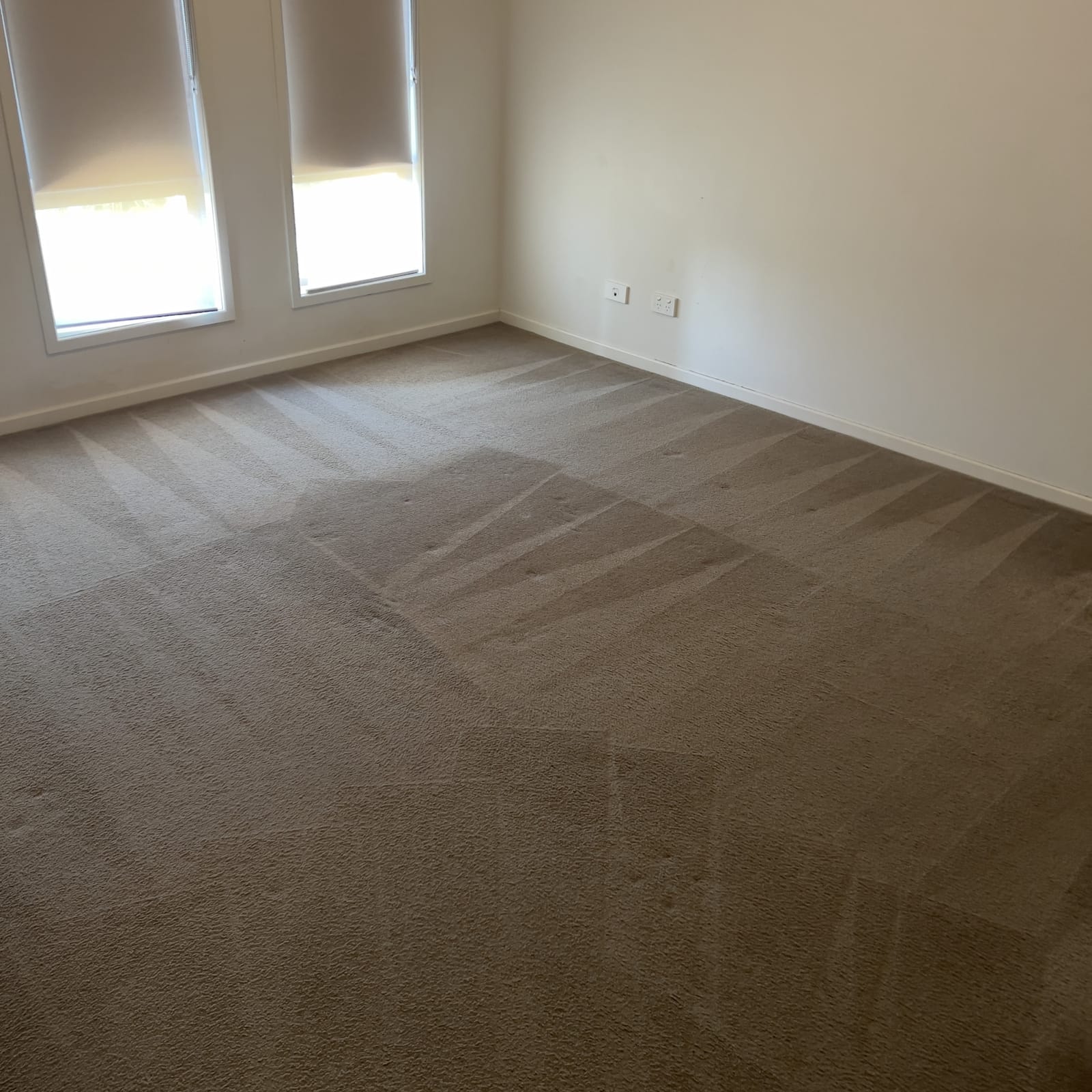 Empty bedroom cleaned and photographed before handover